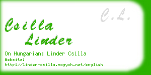 csilla linder business card